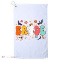 Spooky Halloween Bride To Be Bachelorette Party Matching Golf Towel thumb 0