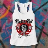 Sock Hop Clothes 50s Greaser Doo Wop Retro Rockabilly 1 Women's Tank Top thumb 3