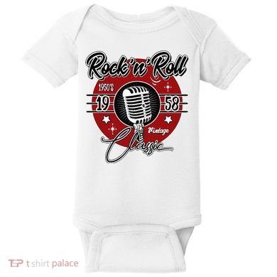 Sock Hop Clothes 50s Greaser Doo Wop Retro Rockabilly 1 Baby Bodysuit