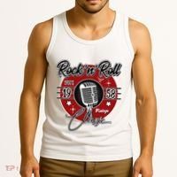Sock Hop Clothes 50s Greaser Doo Wop Retro Rockabilly 1 Tank Top thumb 3