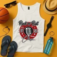 Sock Hop Clothes 50s Greaser Doo Wop Retro Rockabilly 1 Tank Top thumb 4