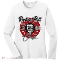 Sock Hop Clothes 50s Greaser Doo Wop Retro Rockabilly 1 Women's Long Sleeve Shirt thumb 0