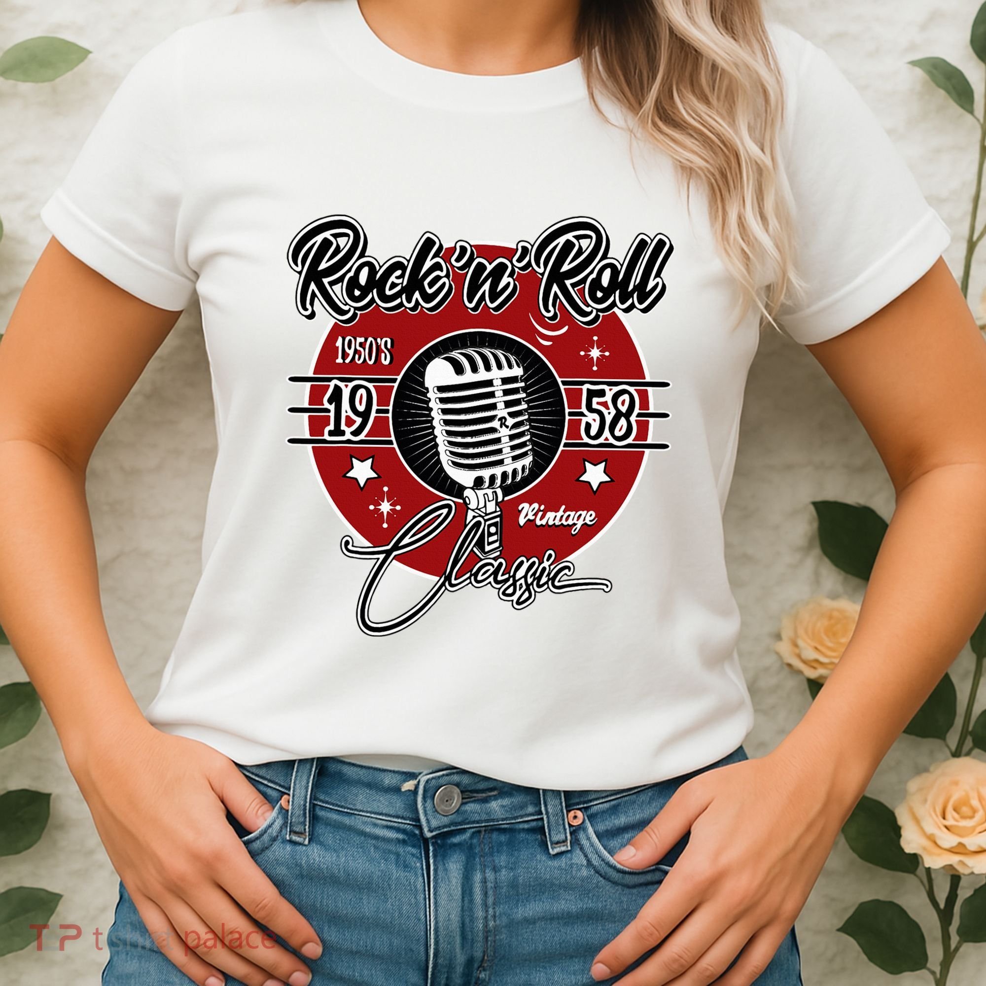Sock Hop Clothes 50s Greaser Doo Wop Retro Rockabilly 1 Women's T-Shirt