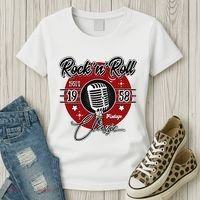 Sock Hop Clothes 50s Greaser Doo Wop Retro Rockabilly 1 Women's T-Shirt thumb 3