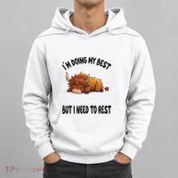 Scottish Highland Cow Sleep Pajamas Nightgown Hoodie thumb 0