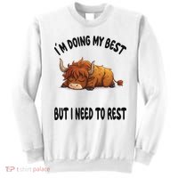 Scottish Highland Cow Sleep Pajamas Nightgown Sweatshirt thumb 0