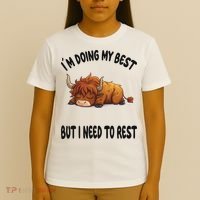 Scottish Highland Cow Sleep Pajamas Nightgown T-Shirt thumb 4