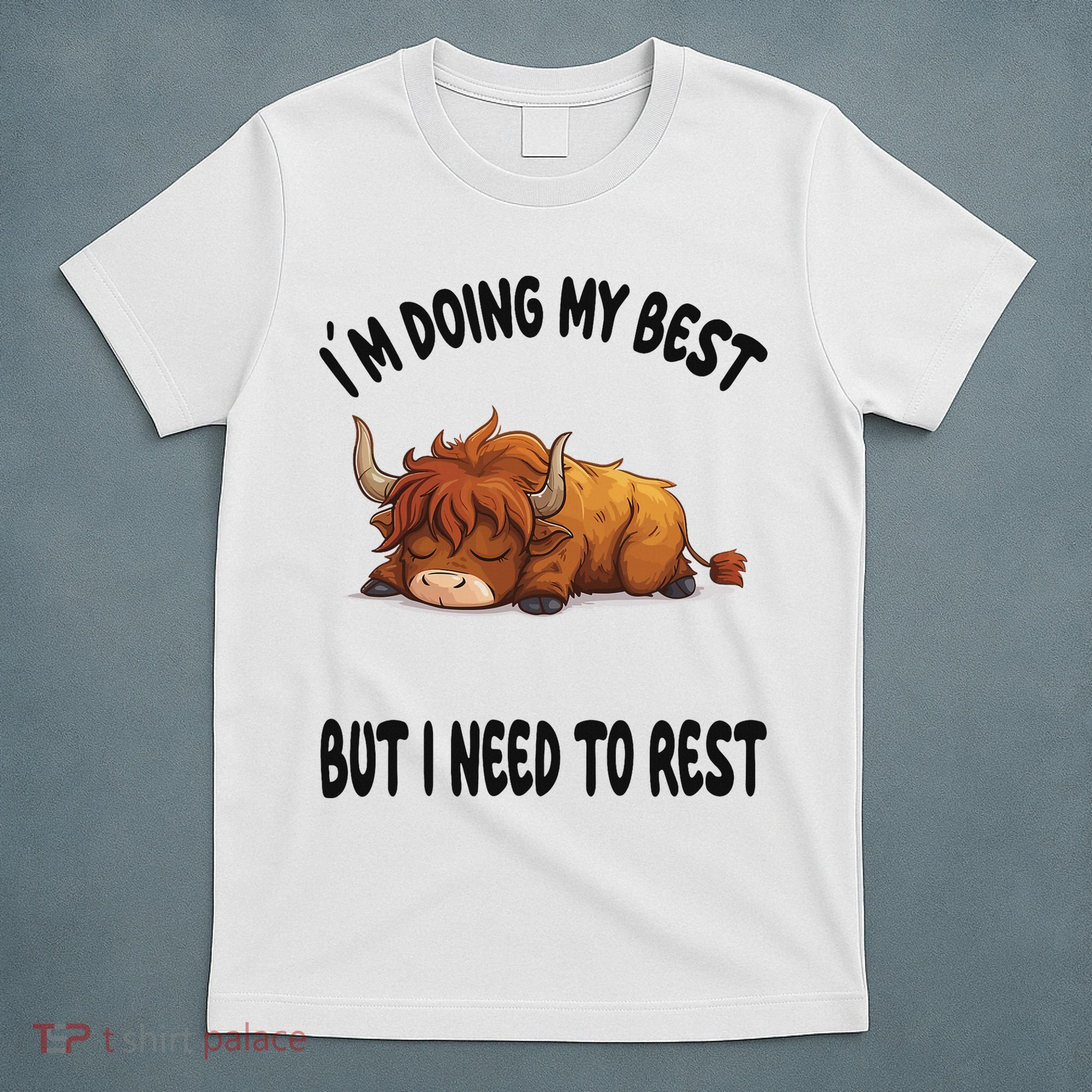 Scottish Highland Cow Sleep Pajamas Nightgown T-Shirt
