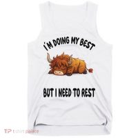 Scottish Highland Cow Sleep Pajamas Nightgown Tank Top thumb 0