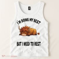 Scottish Highland Cow Sleep Pajamas Nightgown Tank Top thumb 2