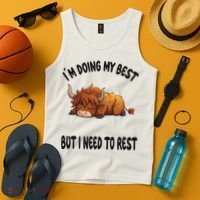 Scottish Highland Cow Sleep Pajamas Nightgown Tank Top thumb 4