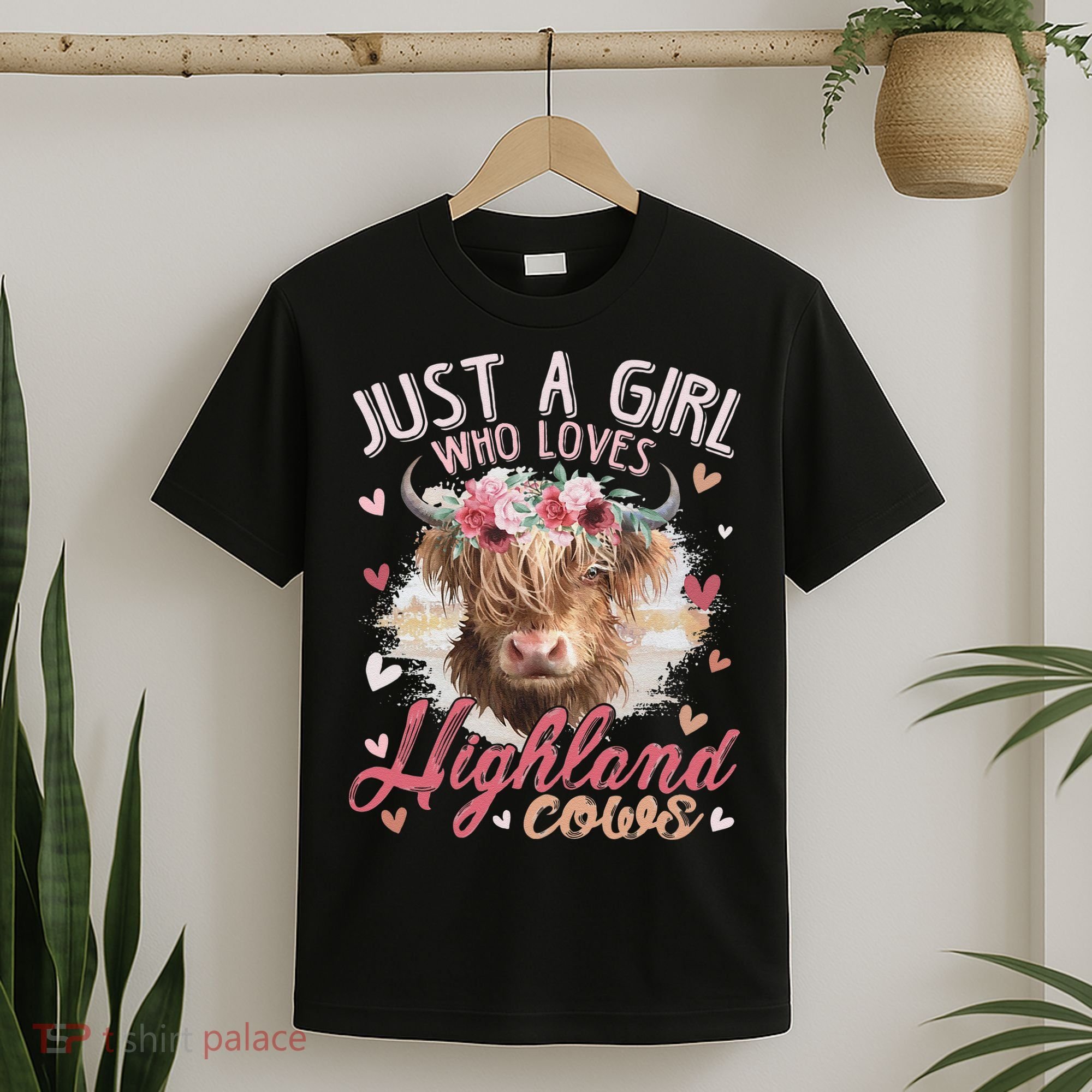 Scottish Highland Cow Just a  Who Loves Highland Cows T-Shirt