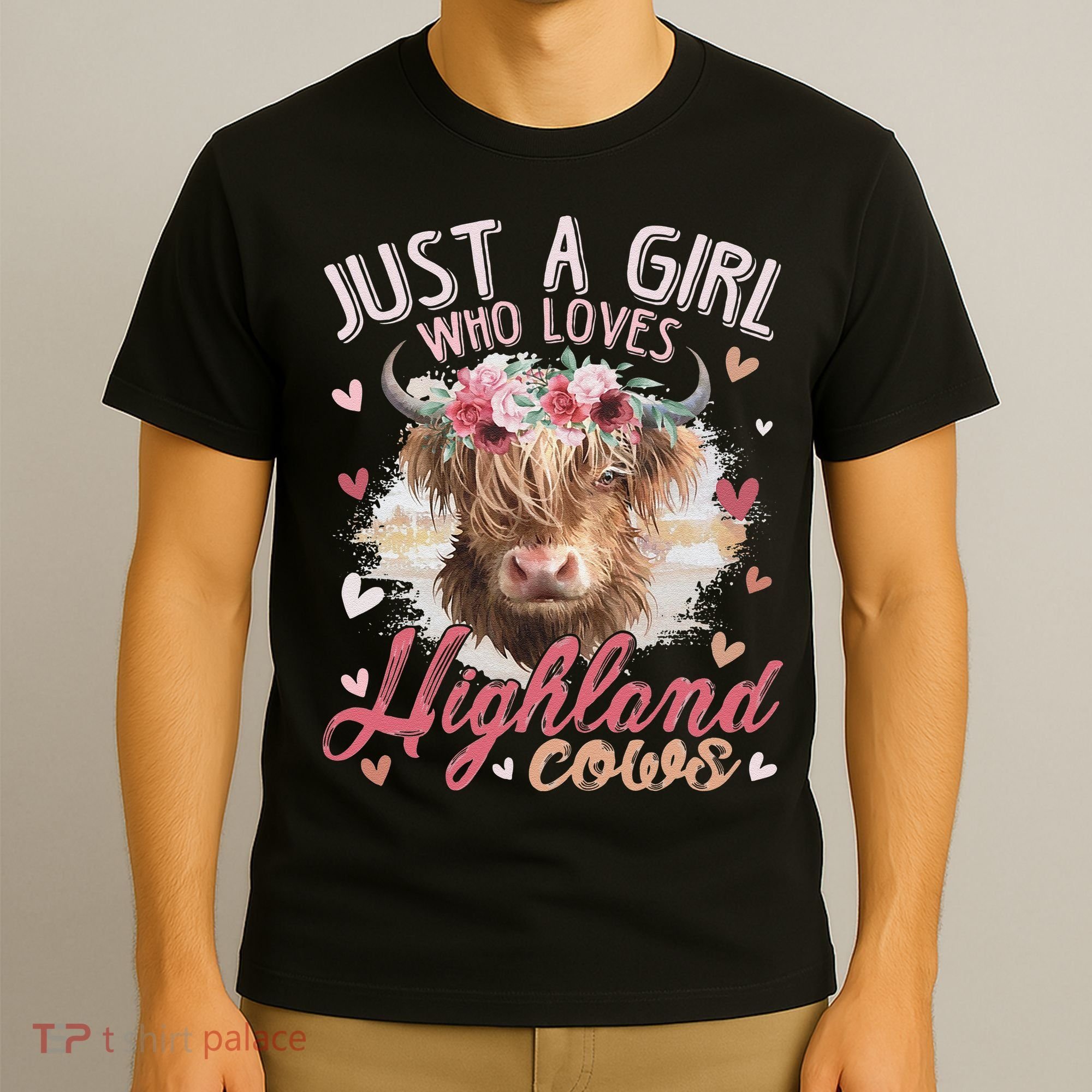 Scottish Highland Cow Just a  Who Loves Highland Cows T-Shirt