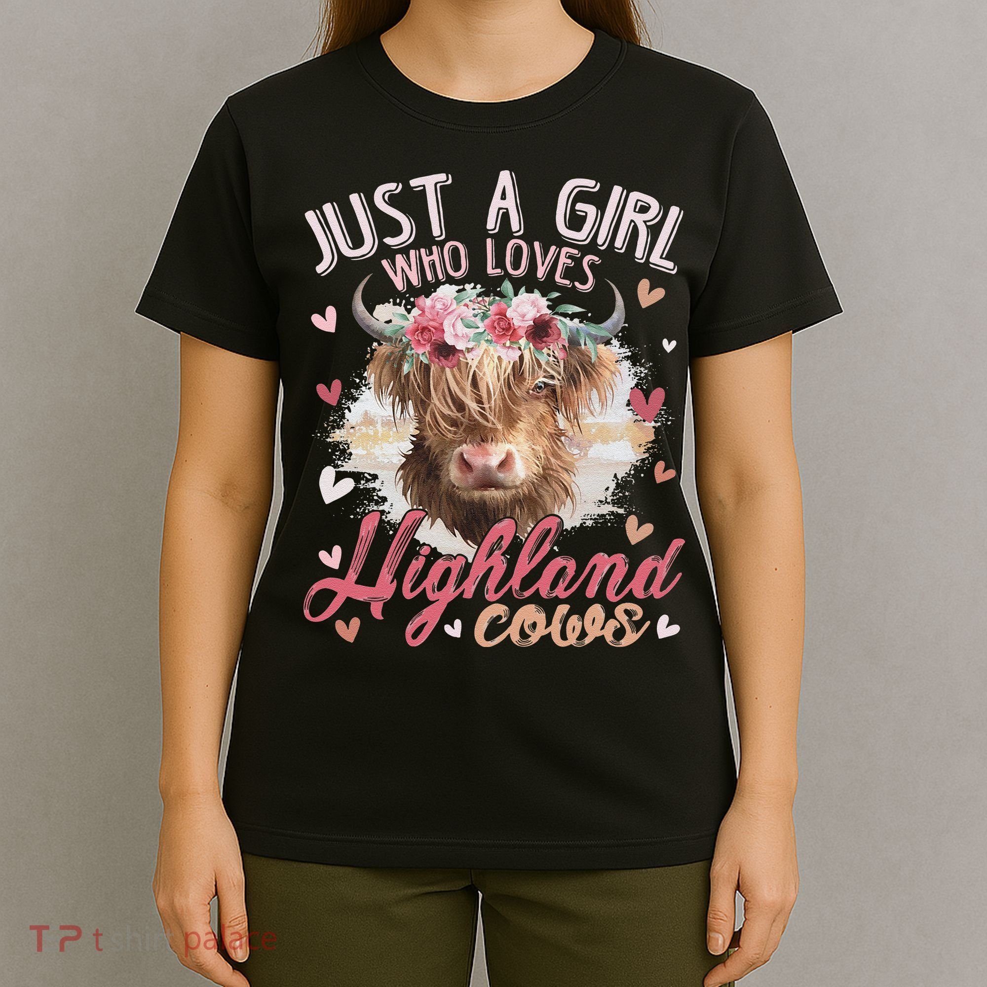 Scottish Highland Cow Just a  Who Loves Highland Cows T-Shirt