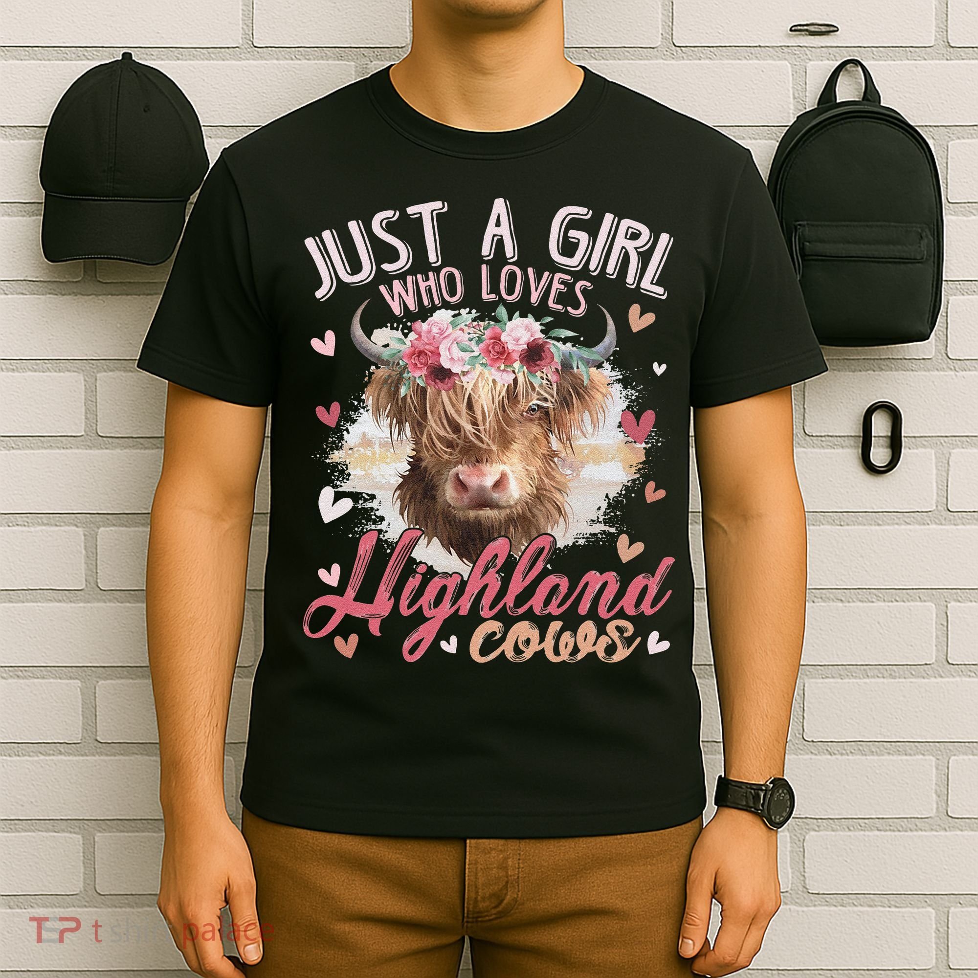 Scottish Highland Cow Just a  Who Loves Highland Cows T-Shirt
