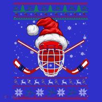Santa Hockey Christmas Sweater Santa Hockey Player Meaningful Gift Women's Tank Top thumb 5