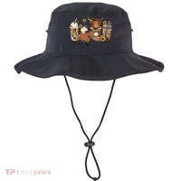 Scottish Highland Cow Sunflower Fall Vibes Coffee Lover Bucket Hat thumb 0