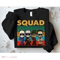 Squad Horror Character Horror Movies Fan Lover Halloween Sweatshirt thumb 2