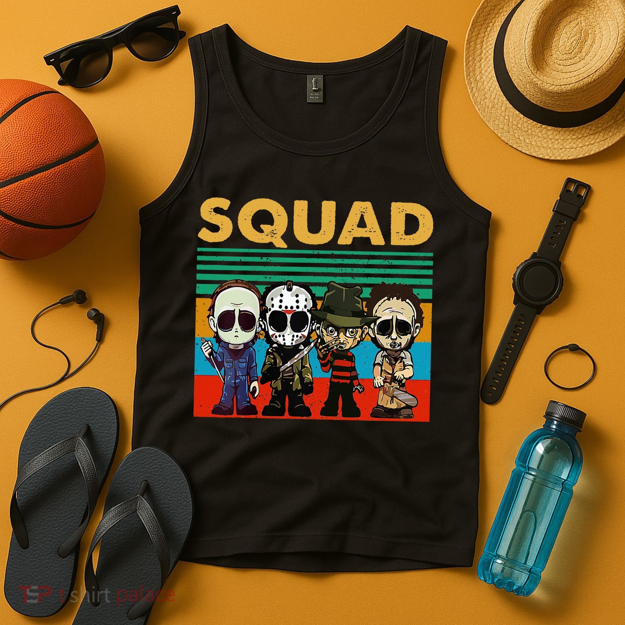 Squad Horror Character Horror Movies Fan Lover Halloween Tank Top