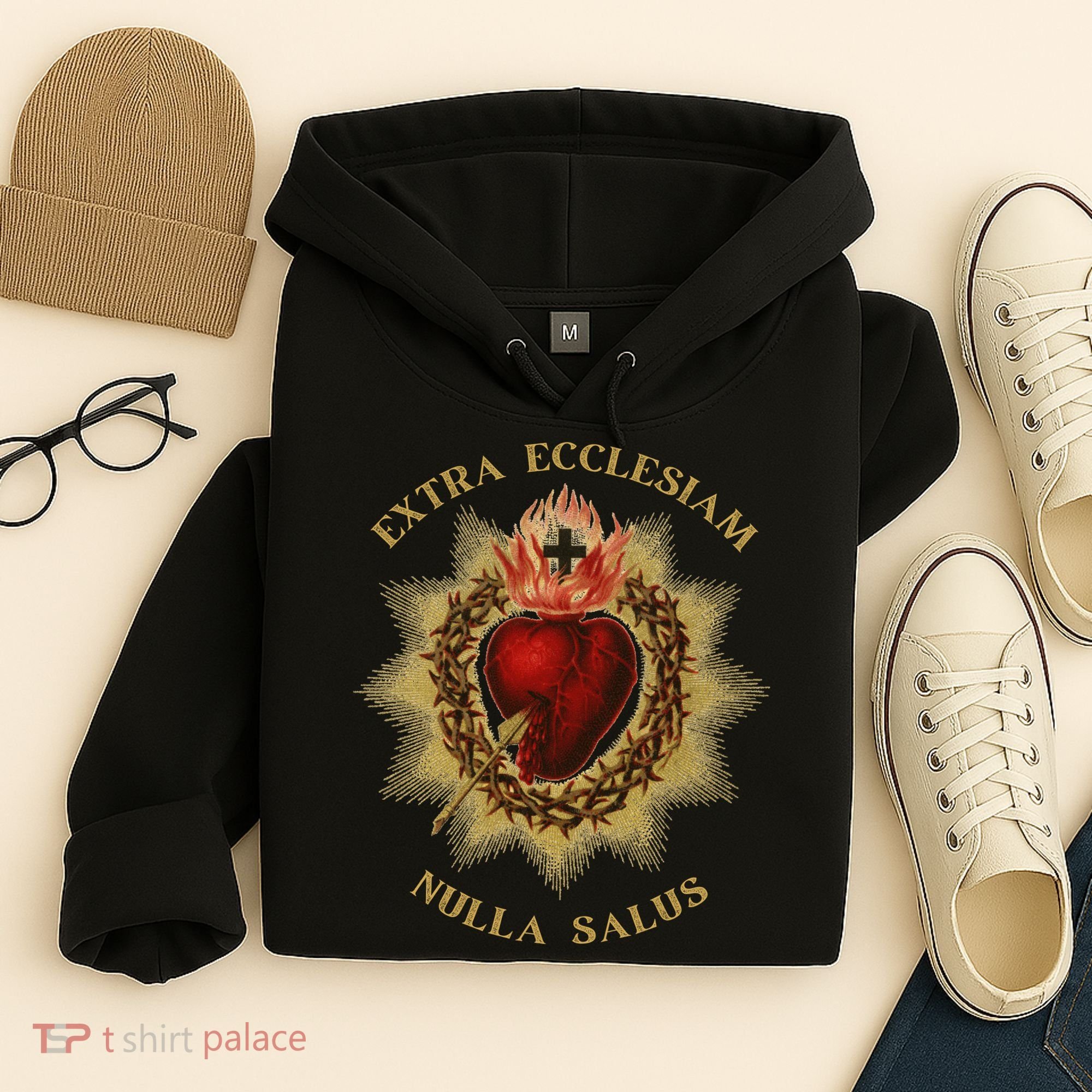 Roman Catholic Sacred Heart Conservative Gift Hoodie