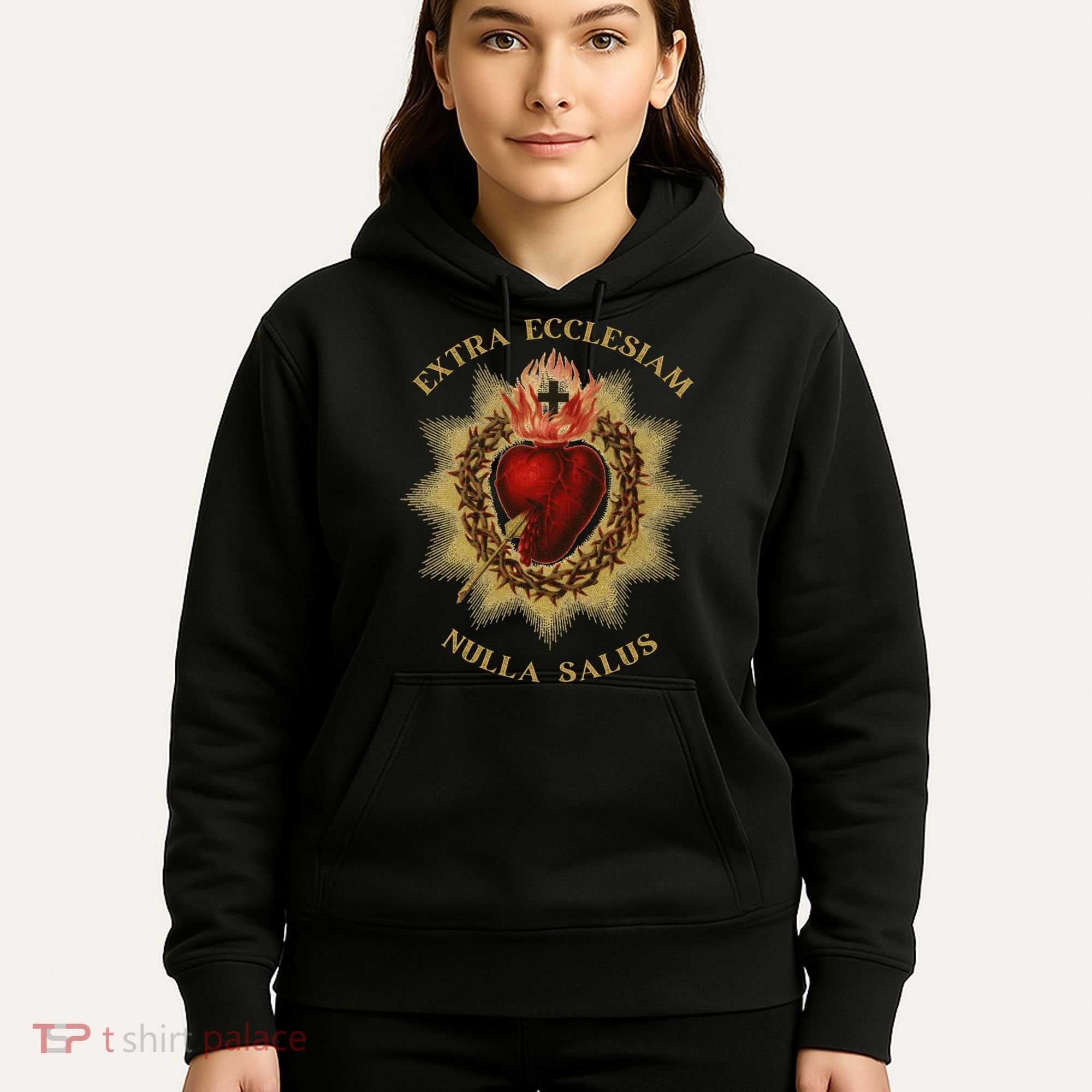 Roman Catholic Sacred Heart Conservative Gift Hoodie