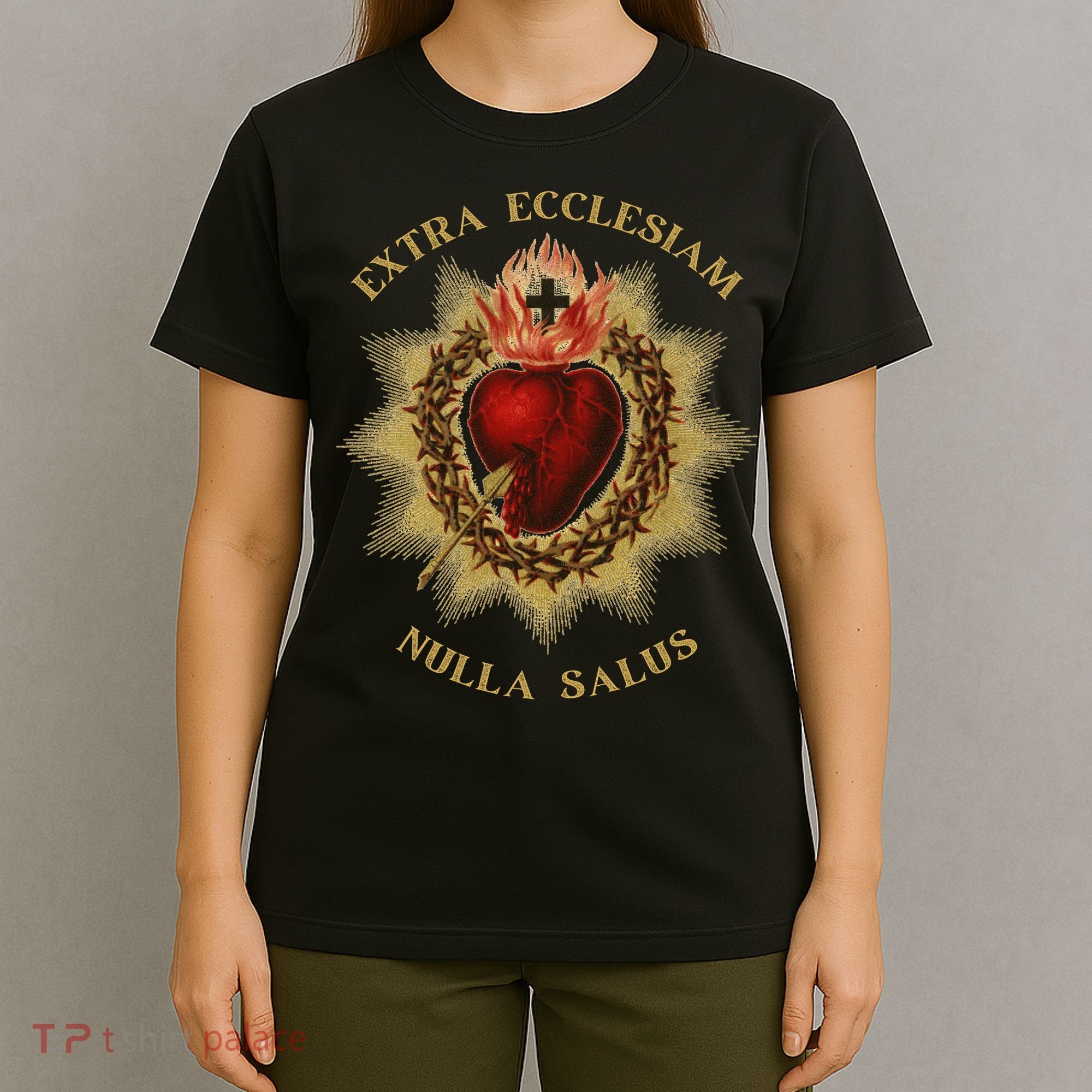Roman Catholic Sacred Heart Conservative Gift T-Shirt