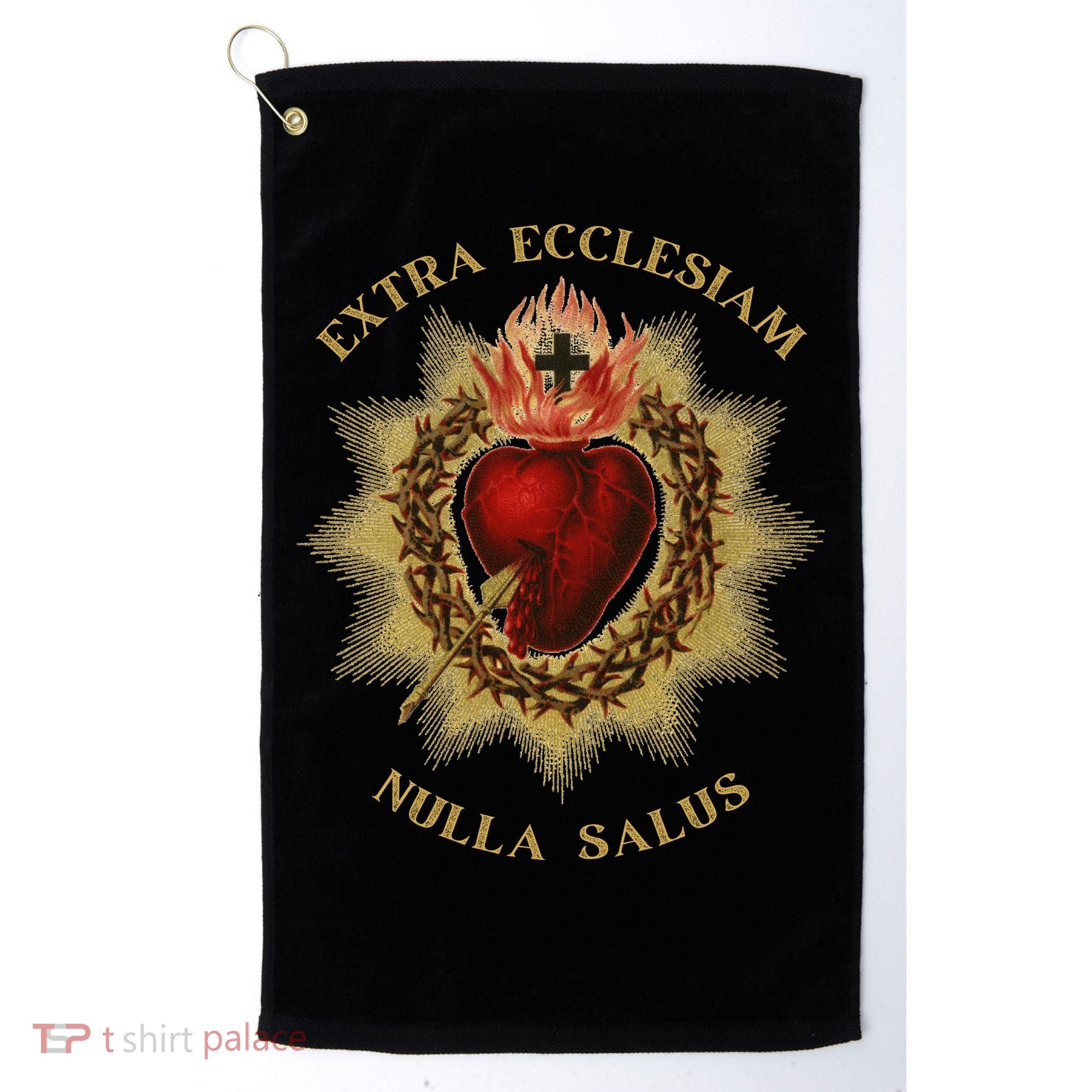 Roman Catholic Sacred Heart Conservative Gift Golf Towel