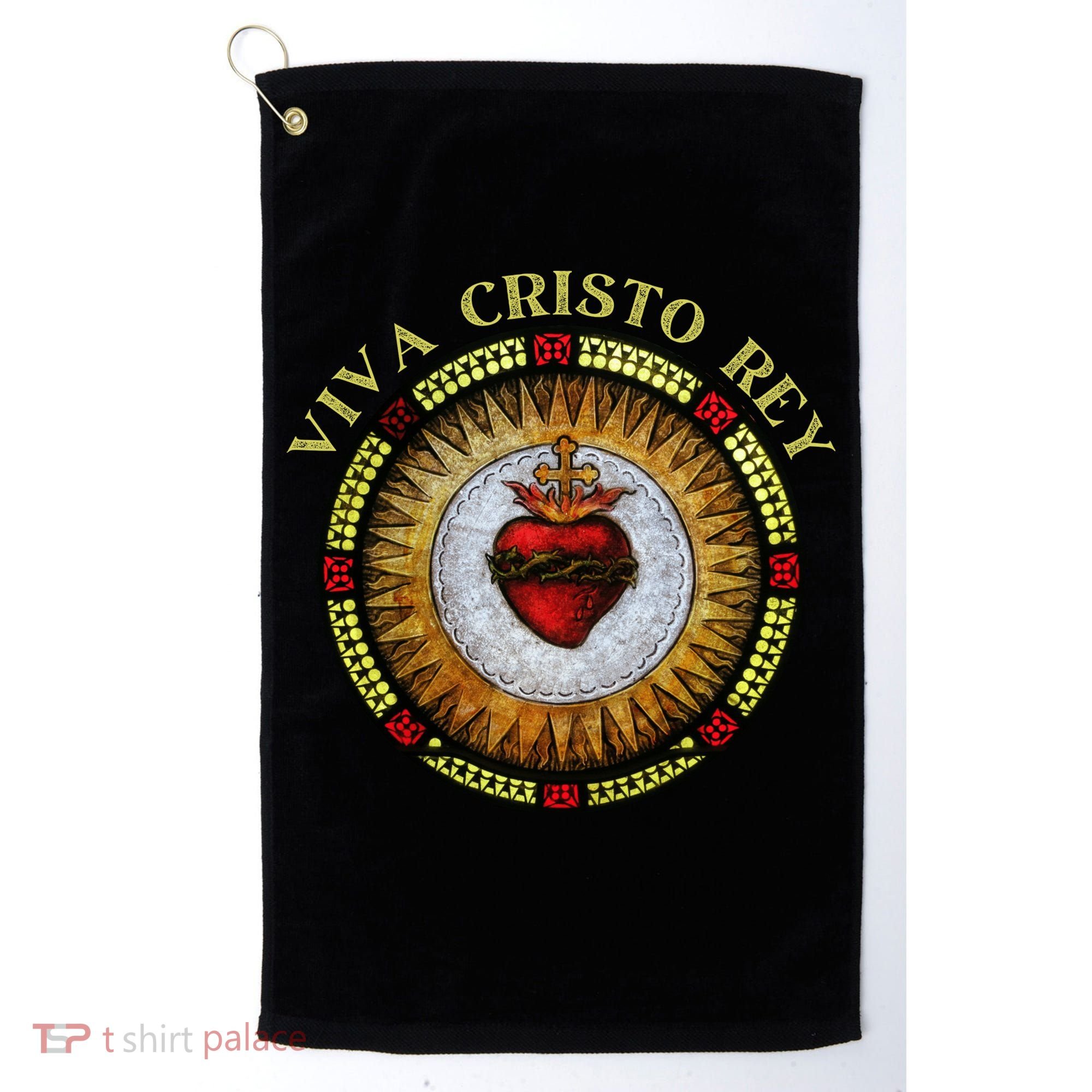 Sacred Heart Conservative Roman Catholic Gift Golf Towel