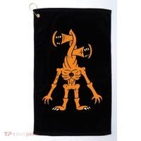 Sirenhead Halloween Costume Scary Horror Pumpkin Golf Towel thumb 0