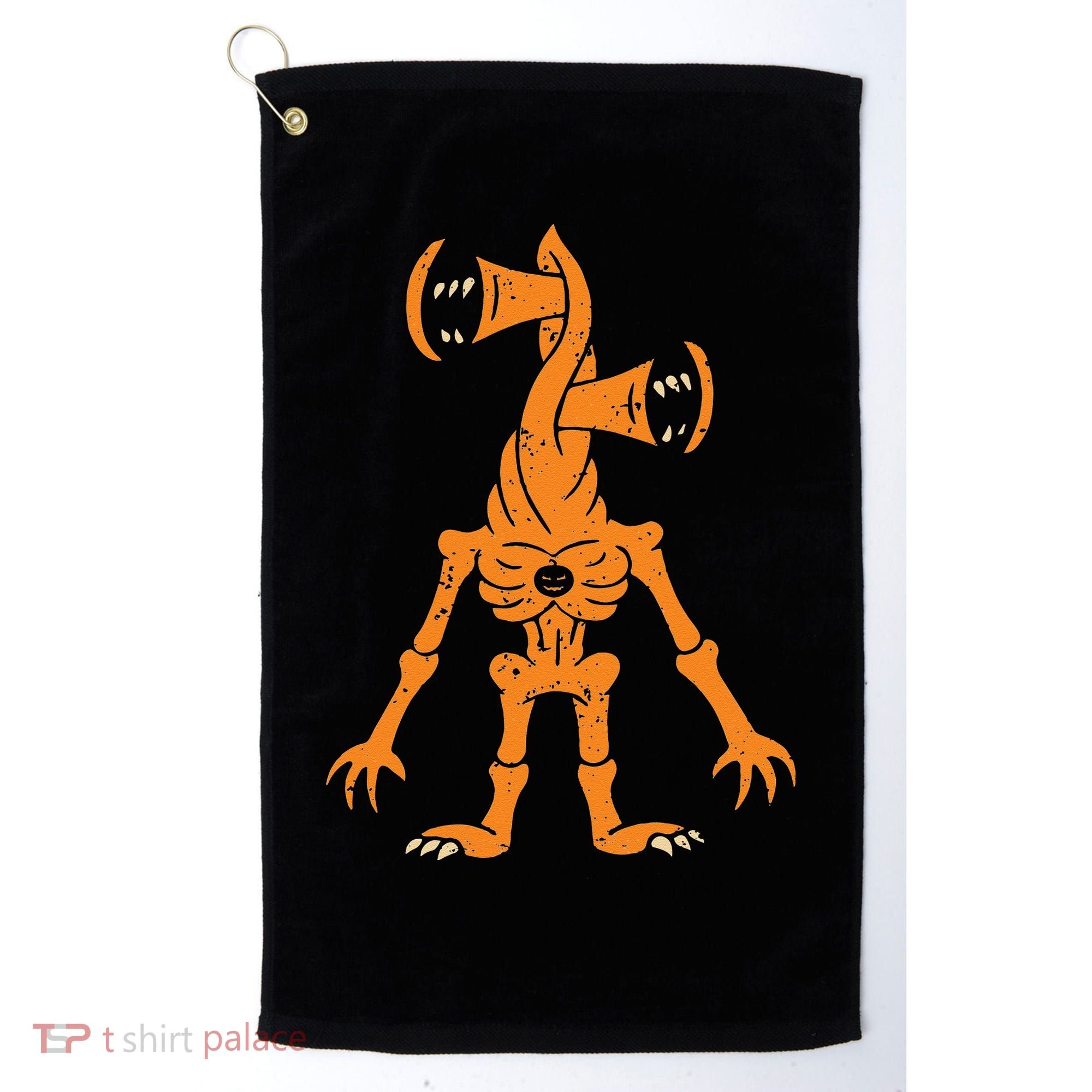 Sirenhead Halloween Costume Scary Horror Pumpkin Golf Towel