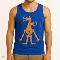 Sirenhead Halloween Costume Scary Horror Pumpkin Tank Top thumb 3
