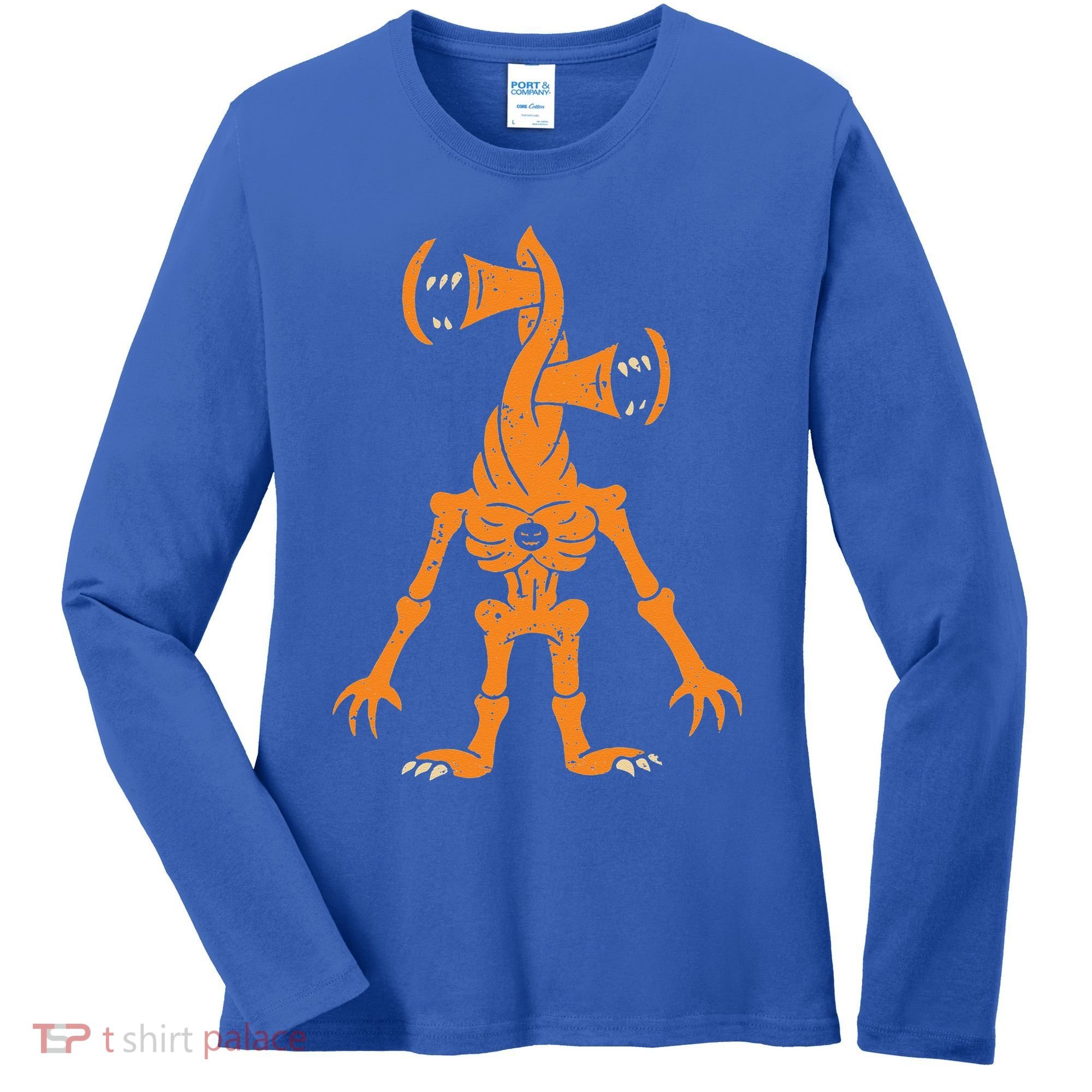 Sirenhead Halloween Costume Scary Horror Pumpkin Women's Long Sleeve Shirt