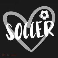 Soccer Heart Cool Gift USA-Made Doggie Bandana thumb 2