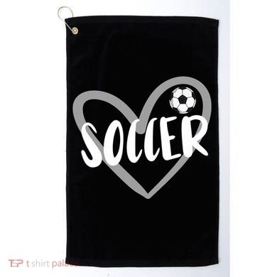 Soccer Heart Cool Gift Golf Towel