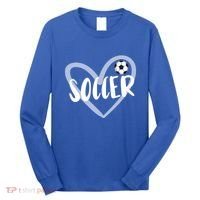 Soccer Heart Cool Gift Long Sleeve Shirt thumb 0