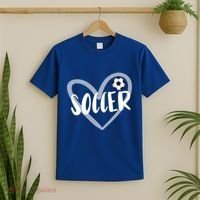 Soccer Heart Cool Gift T-Shirt thumb 2