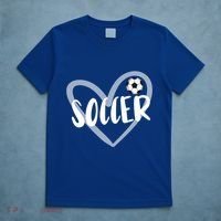 Soccer Heart Cool Gift T-Shirt thumb 5