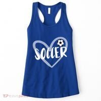 Soccer Heart Cool Gift Women's Tank Top thumb 0
