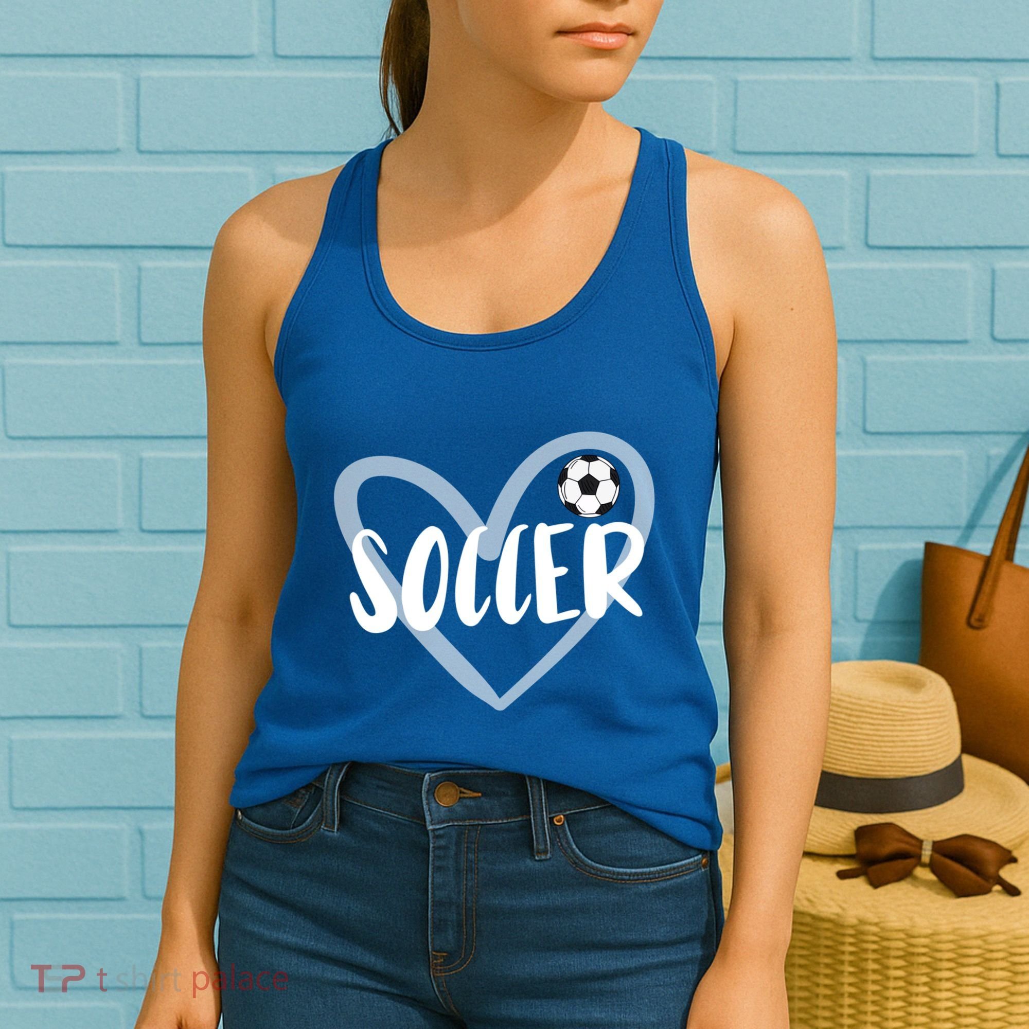 Soccer Heart Cool Gift Women's Tank Top
