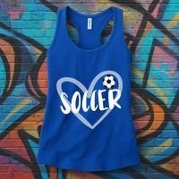 Soccer Heart Cool Gift Women's Tank Top thumb 3