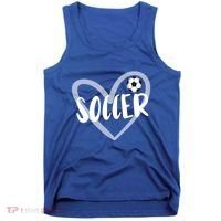 Soccer Heart Cool Gift Tank Top thumb 0
