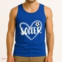 Soccer Heart Cool Gift Tank Top thumb 3