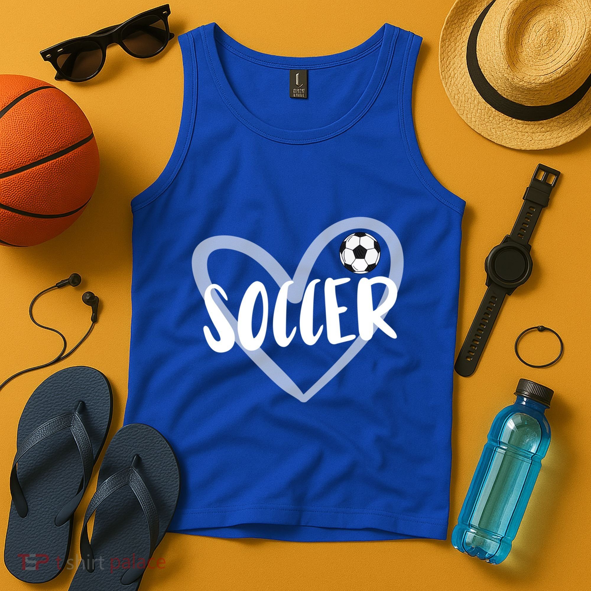 Soccer Heart Cool Gift Tank Top