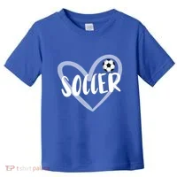 Soccer Heart Cool Gift Toddler T-Shirt thumb 0