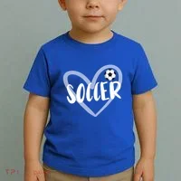 Soccer Heart Cool Gift Toddler T-Shirt thumb 2
