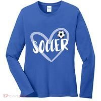 Soccer Heart Cool Gift Women's Long Sleeve Shirt thumb 0
