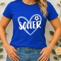Soccer Heart Cool Gift Women's T-Shirt thumb 2