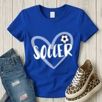 Soccer Heart Cool Gift Women's T-Shirt thumb 3