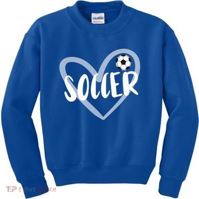 Soccer Heart Cool Gift Kids Sweatshirt