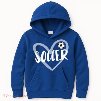 Soccer Heart Cool Gift Kids Hoodie